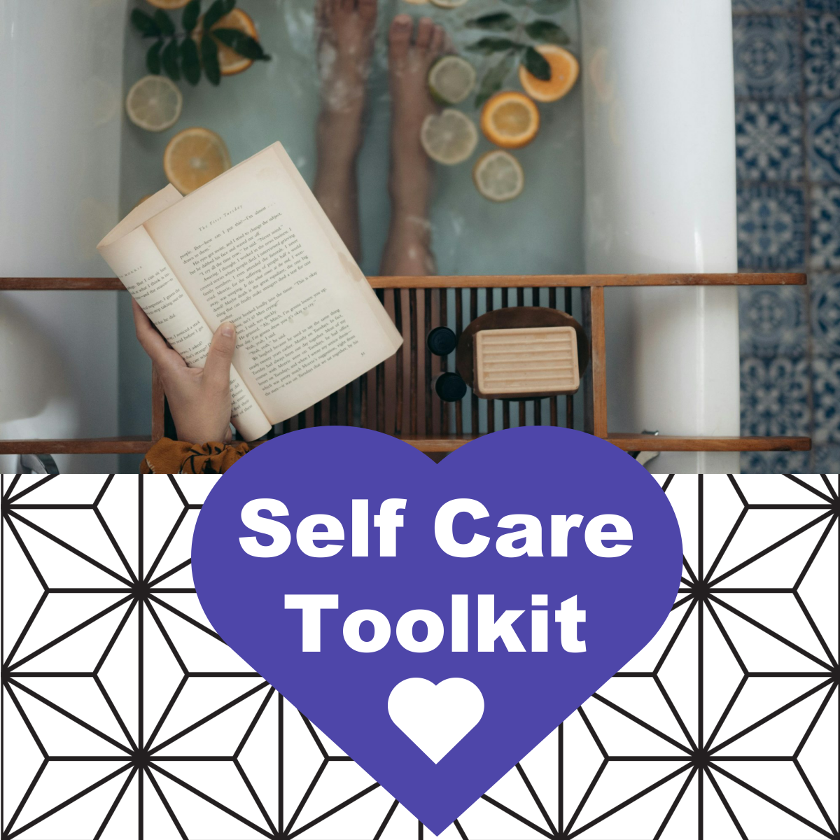 Text reads Self-Care Toolkit