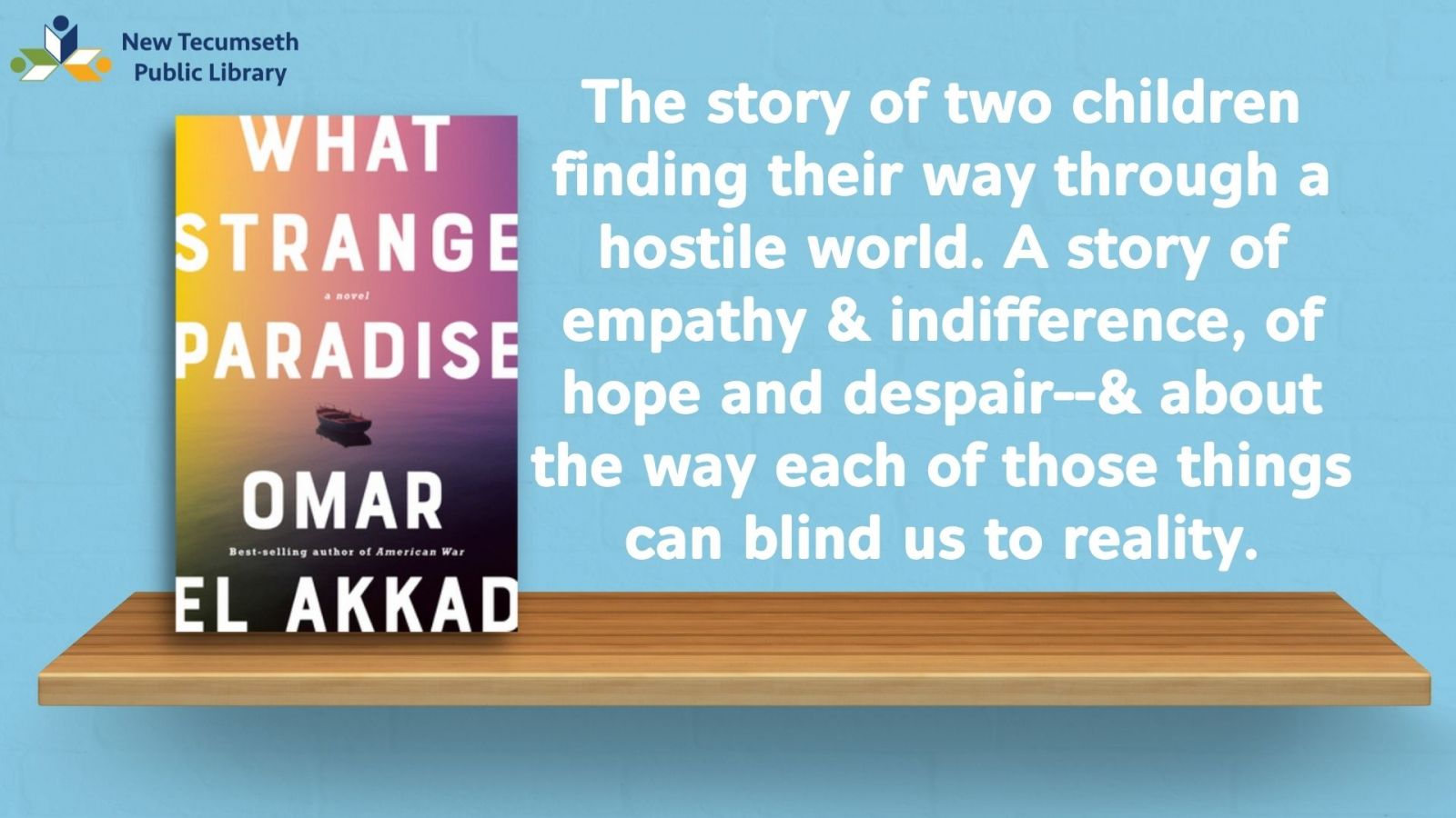 What Strange Paradise is the story of two children finding their way through a hostile world. But it is also a story of empathy and indifference, of hope and despair—and about the way each of those things can blind us to reality. 