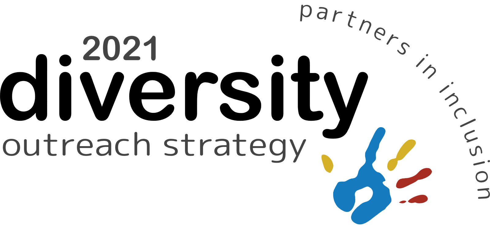 2021 diversity outreach strategy logo with a handprint