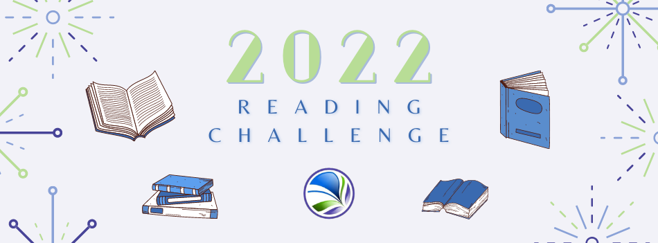 2022 Reading Challenge with snowflakes and books