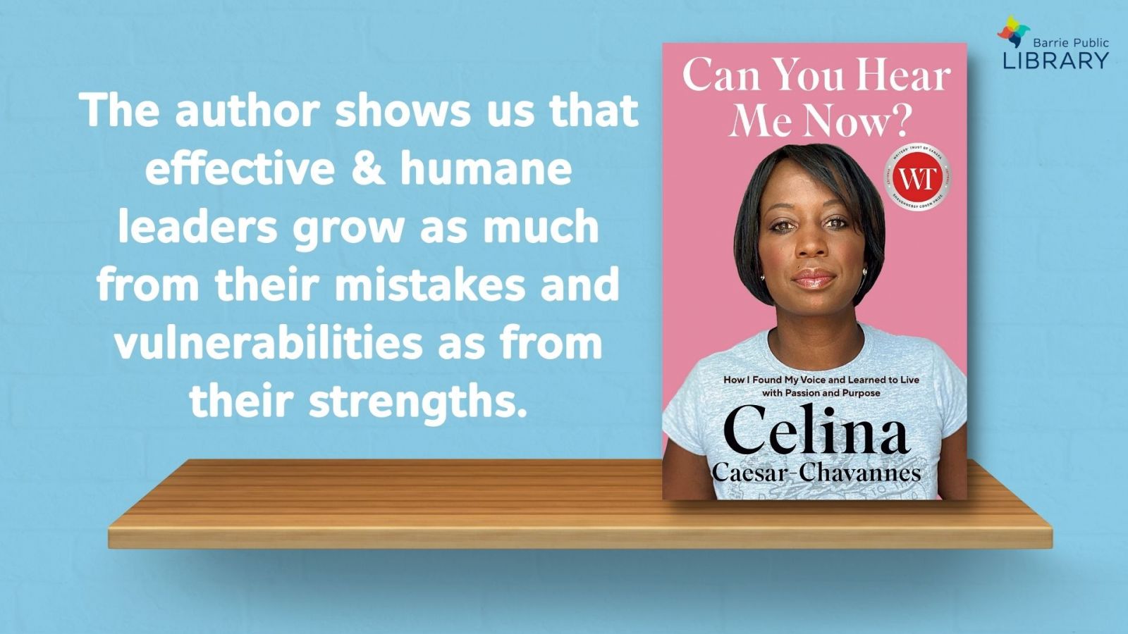 Celina Caesar-Chavannes digs deep into her childhood and her life as a young Black woman entrepreneur and politician, and shows us that effective and humane leaders grow as much from their mistakes and vulnerabilities as from their strengths.    Both memoir and leadership book, Can You Hear Me Now? is a funny, self-aware, poignant, confessional and fierce look at how failing badly and screwing things up completely are truly more powerful lessons in how to conduct a life than extraordinary success 