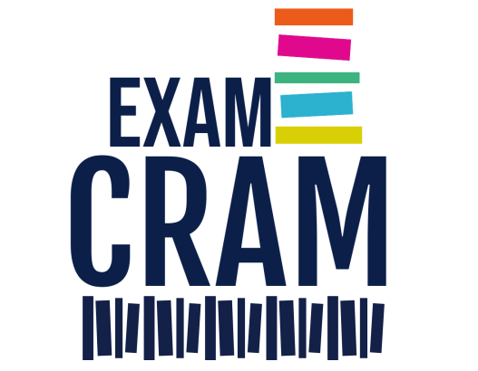 Text reads: EXAM CRAM.