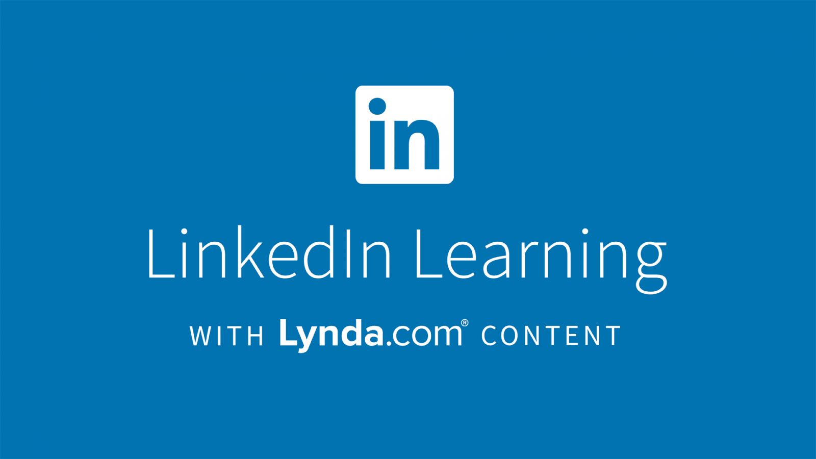 LinkedIn Learning with Lynda.com content