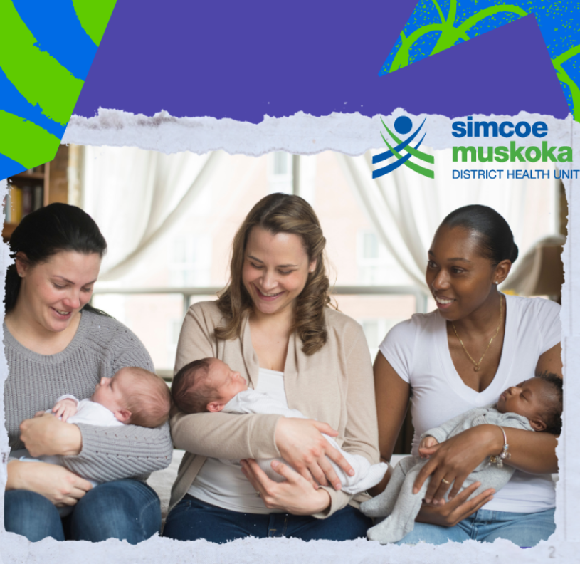 Group of 3 women, each with a baby.